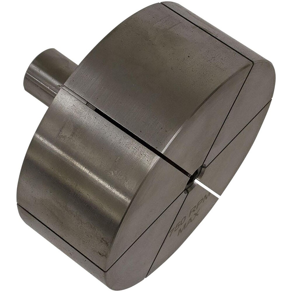 Expanding Lathe Mandrels; Shank Type: Round; Straight ; Face Diameter (Inch): 5in ; Material: Ledloy ; Minimum Grip (Inch): 0.375in ; Maximum Grip (Inch): 5.00 ; Body Length: 2in