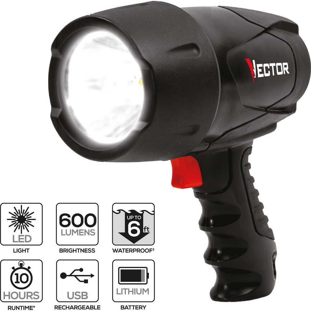 Black and Decker 750 Lumen LED Li-ion Rechargeable Spotlight