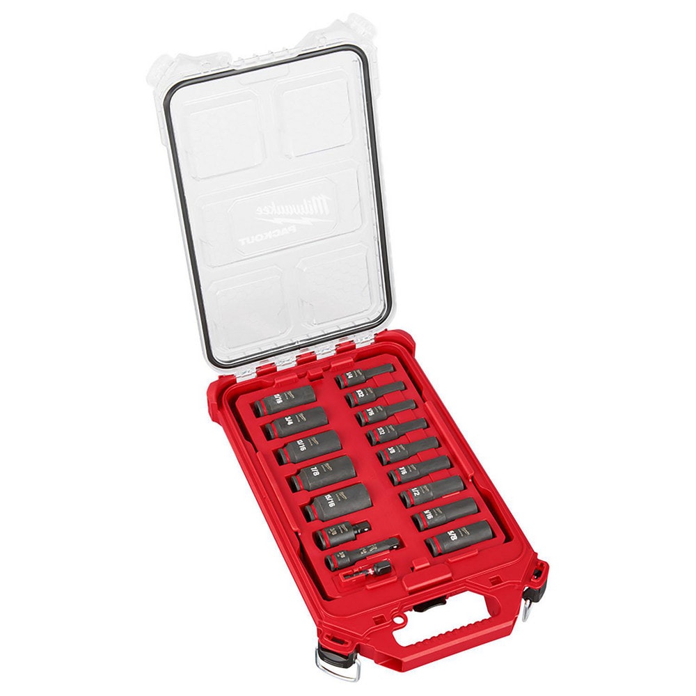 Impact Socket Set: 17 Pc, 3/8" Drive