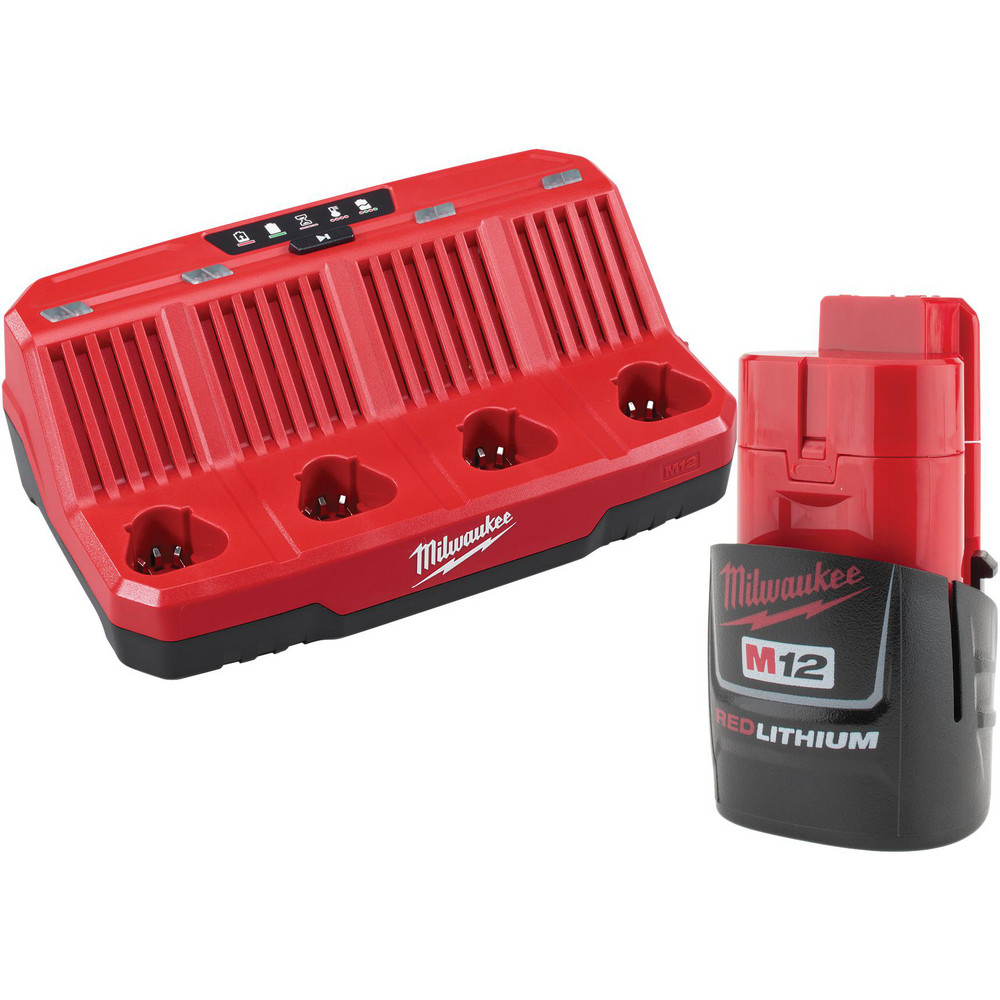 Milwaukee Tool Power Tool Chargers; Features Sequentially Charges Batteries; Compact Design