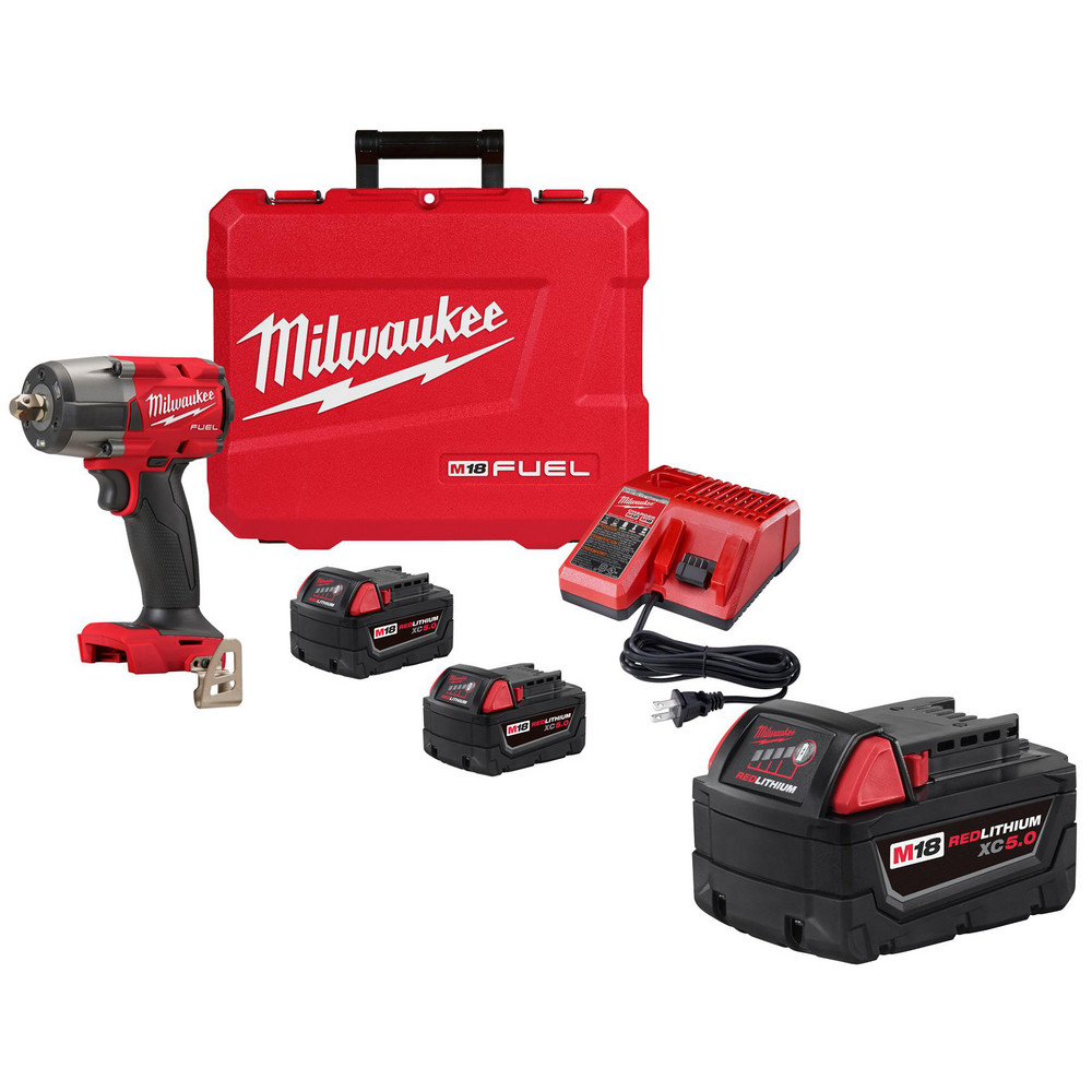 Milwaukee Tool Cordless Impact Wrench 18V, 1/2" Drive, 3,000 BPM