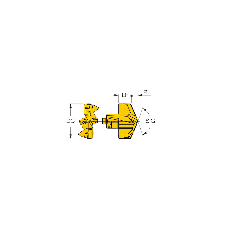 Iscar - Replaceable Drill Tip: ICG0677 IC908, 0.6770