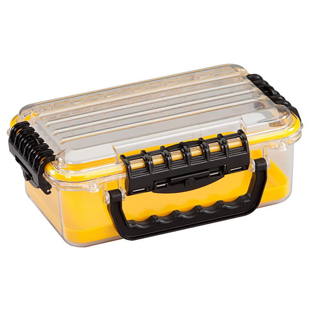 Plano Molding 146000 Small Parts Boxes & Organizers; Product Type: Storage Box ; Lock Type: Positive Snap ; Width (Inch): 7 ; Depth (Inch): 4 ; Number of Dividers: 0 ; Removable Dividers: No 