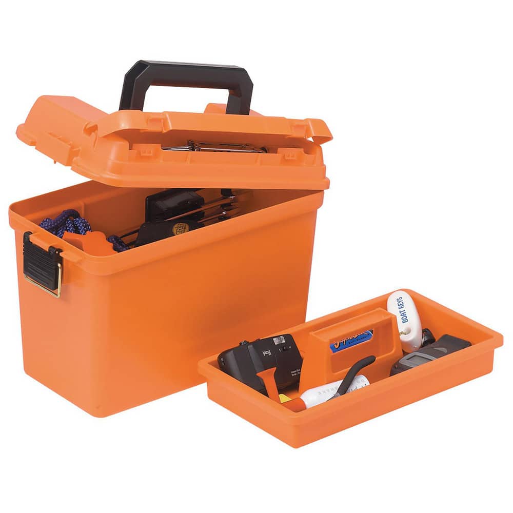 Plano Molding 181250 Tool Boxes, Cases & Chests; Material: Plastic ; Color: Orange ; Overall Depth: 10in ; Overall Height: 13in ; Overall Width: 17 