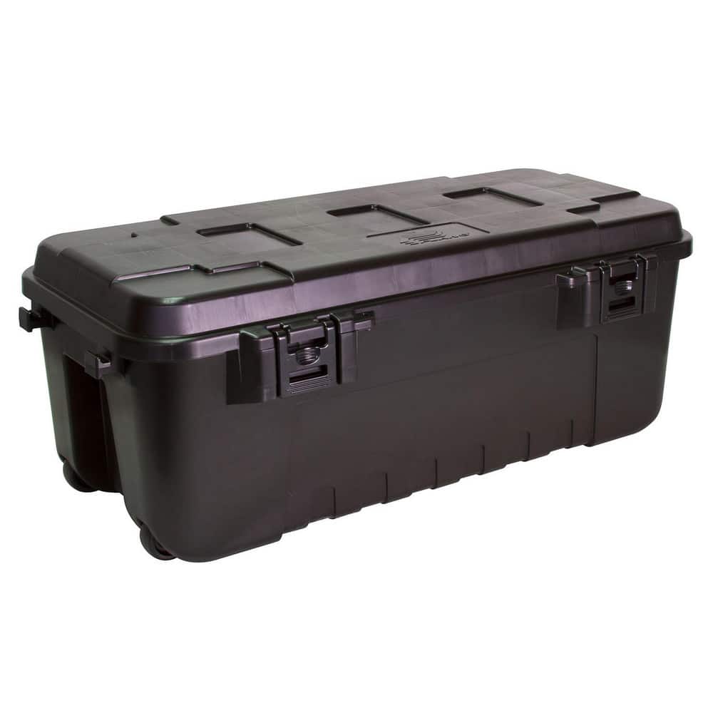 Totes & Storage Containers; Container Type: Cargo Box ; Overall Height: 14in ; Overall Width: 18 ; Overall Length: 37.00 ; Load Capacity: 108 Quart ; Lid Included: Yes