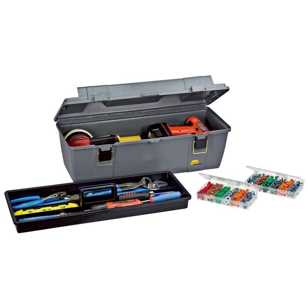 Plano Molding 682007 Tool Boxes, Cases & Chests; Material: Plastic ; Color: Gray ; Overall Depth: 11in ; Overall Height: 10in ; Overall Width: 26 