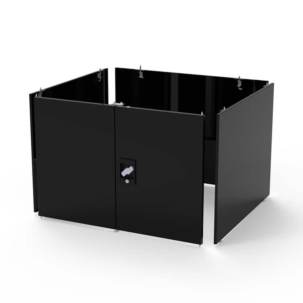 Luxor's Shop Desk with Pigeonhole Bin Unit is built tough, mobile, and offers a host of clever storage and organization features to help workers stay organized and productive.  This optional locking cabinet pack offers additional secure storage and instal