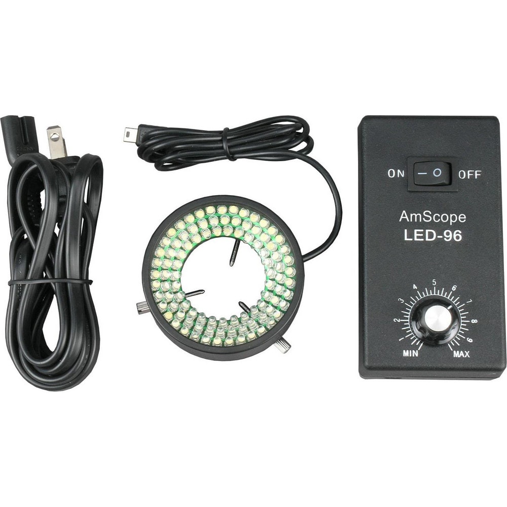 AmScope 96 LED Ring Light For Single Zoom Microscopes MSC