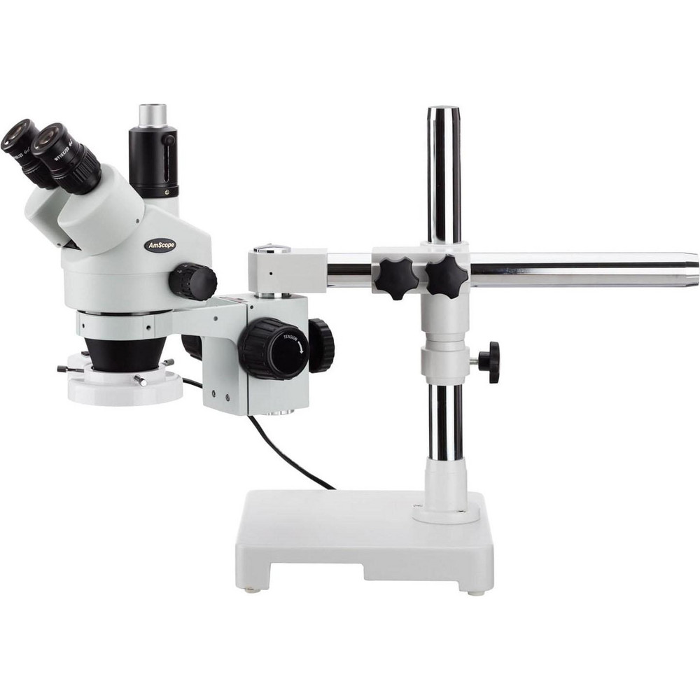 AmScope 7X45X Trinocular Singlearm Boom Stereo Microscope