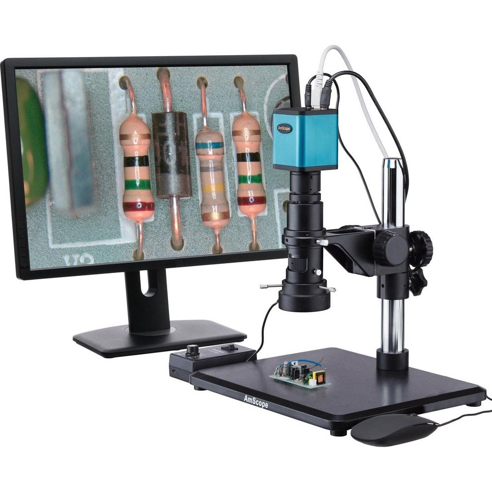 AmScope - 0.7X-5X Zoom 1080p 60fps Auto-focus HDMI Digital Inspection ...