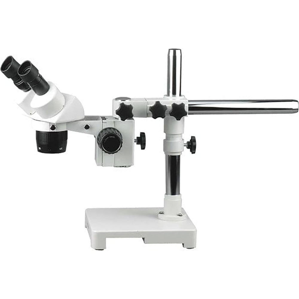 AmScope - 20X & 40X Stereo Microscope on Single-Arm Boom with Ring ...