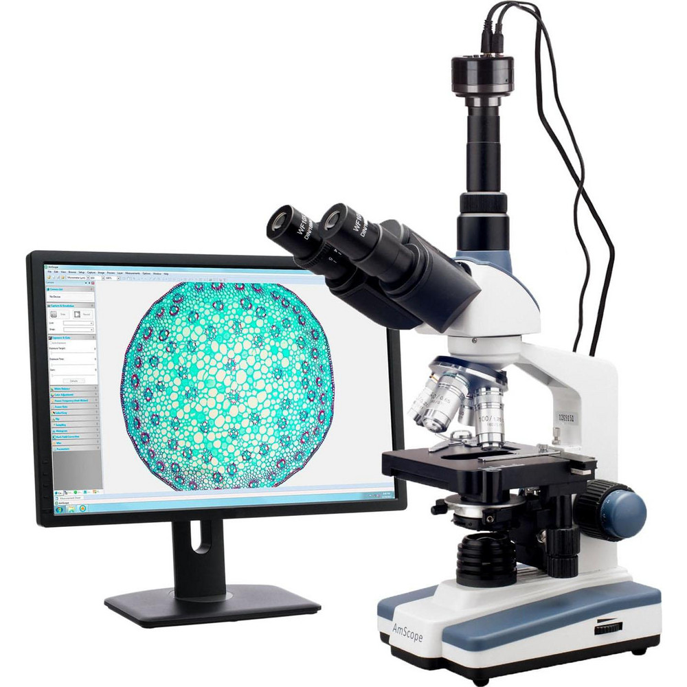 AmScope Microscopes; Microscope Type Compound ; Maximum Magnification 40x ; Image Direction