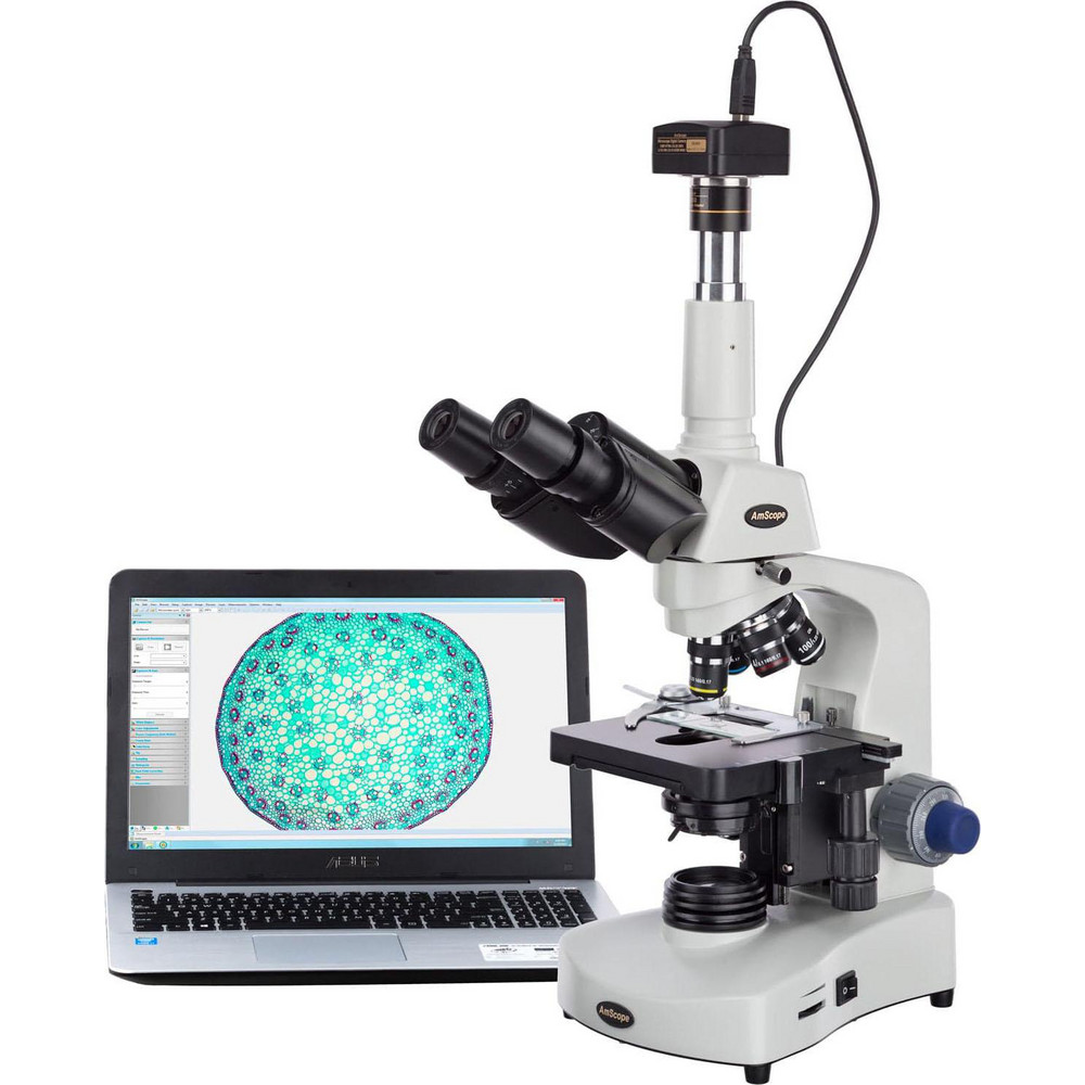 AmScope 40X2000X 3W LED Siedentopf Trinocular Compound Microscope