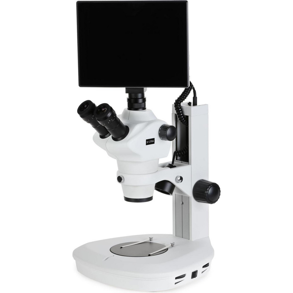 AmScope - 8X-50X Track Stand LED Light Stereo Zoom Parfocal Trinocular ...