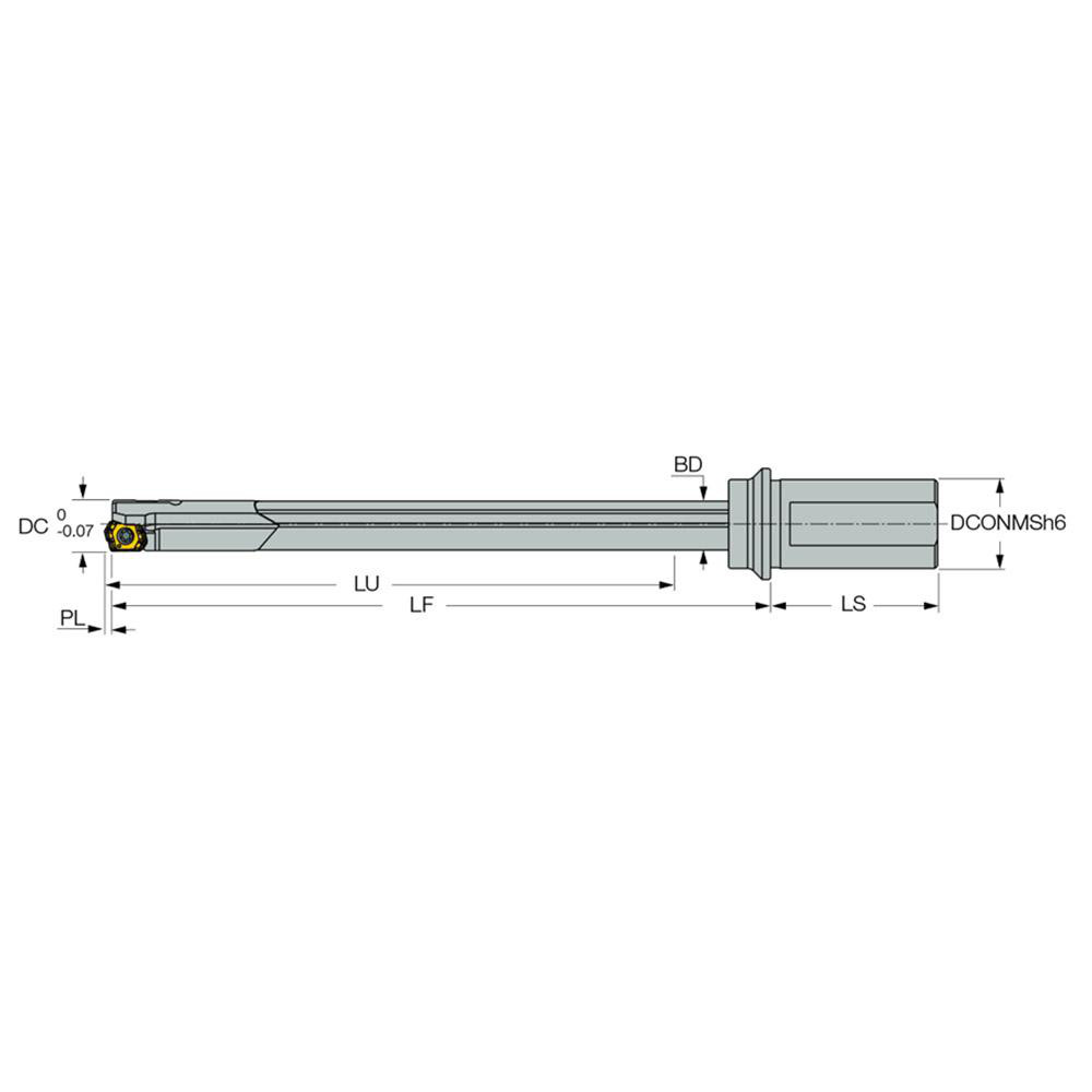 Iscar Indexable Insert Drills; Drill Style GDDH ; Maximum Drill
