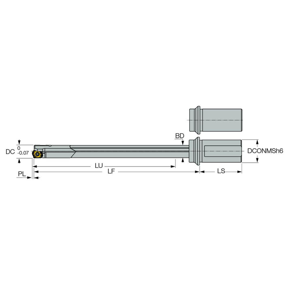 Iscar Indexable Insert Drills; Drill Style GDDH ; Maximum Drill
