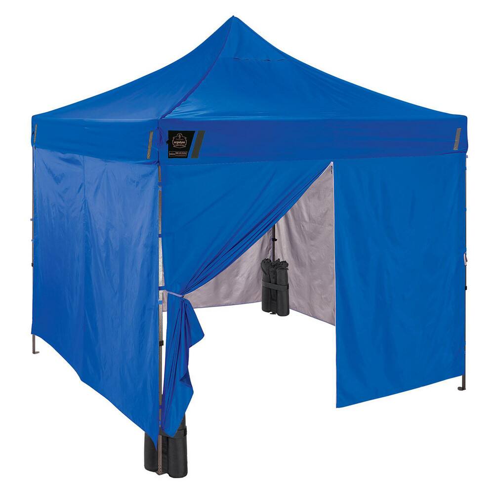 Shelters; Type: Canopy ; Width (Feet): 10 ; Overall Length: 10.00 ; Center Height: 14ft ; Side Height: 10ft ; Frame Color: Silver