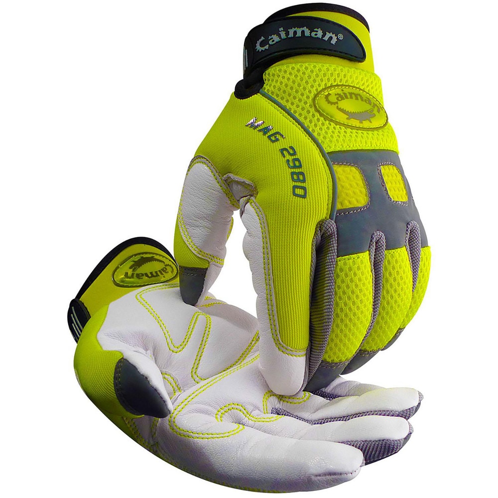 Work & General Purpose Gloves; Primary Material: Nylon Mesh ; Coating Coverage: Uncoated ; Grip Surface: Padded Palm ; Men's Size: 2X-Large ; Women's Size: 2X-Large ; Color: Yellow