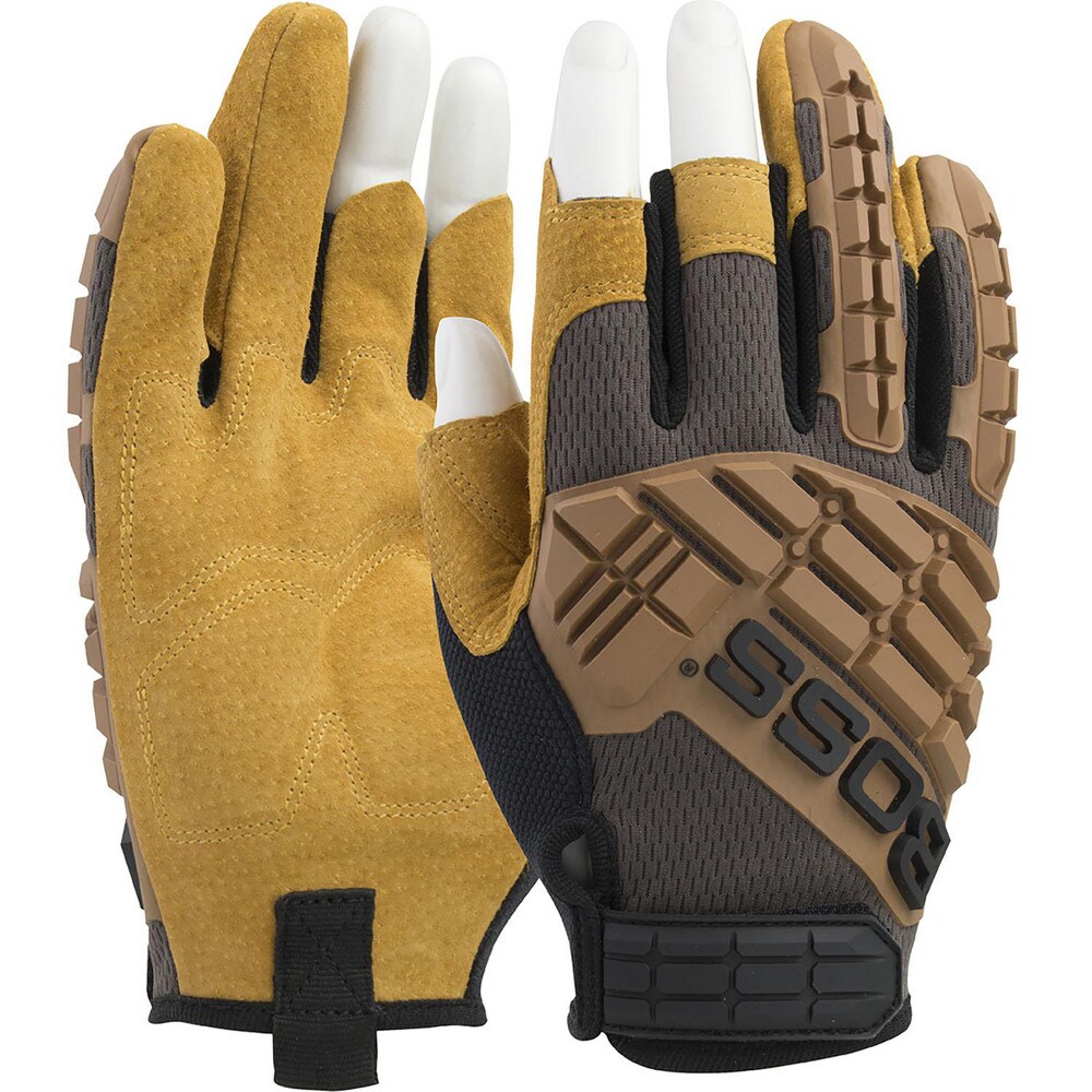 Work & General Purpose Gloves; Primary Material: Nylon Mesh ; Coating Coverage: Uncoated ; Grip Surface: Padded Palm ; Men's Size: Small ; Women's Size: Small ; Color: Brown