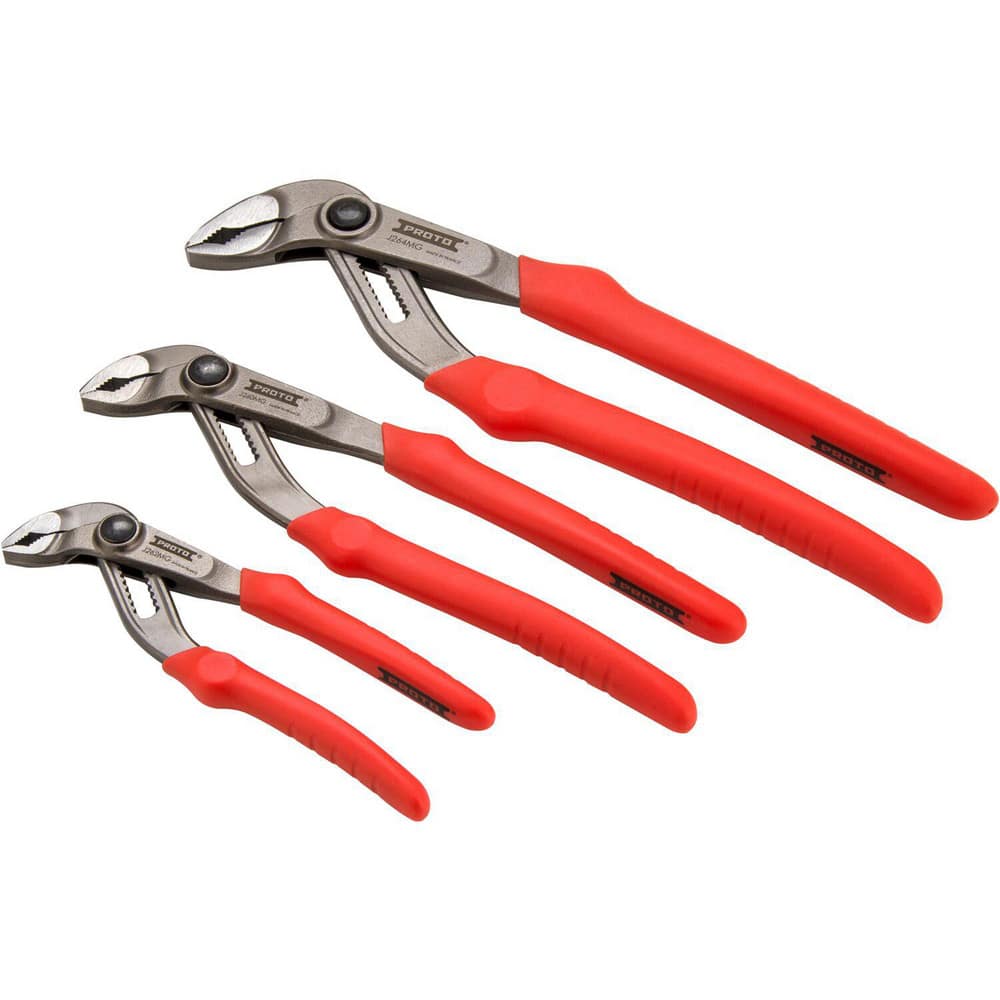 Plier Sets; Plier Type Included: Compound Pliers ; Overall Length: 11 in ; Handle Material: Bi-Material ; Includes: (3) Compound Pliers ; Insulated: Yes ; Tether Style: Not Tether Capable