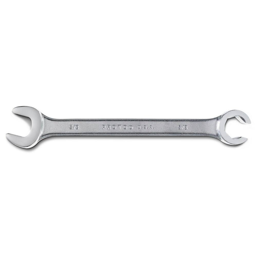 Flare Nut Wrenches; Type: Open End ; Size (Inch): 5/8 in ; Size (mm): 5/8 in ; Head Type: Offset; Double ; Opening Type: 6-Point Flare Nut ; Head Offset Angle: 15