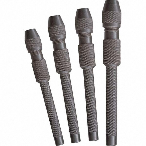 Pin Vise Sets; Tool Type: Pin Vise ; Capacity (Decimal Inch): 0.1870 ; Number of Pieces: 4 ; Material: Steel ; Number Of Pieces: 4 ; Container Type: Vinyl Pouch