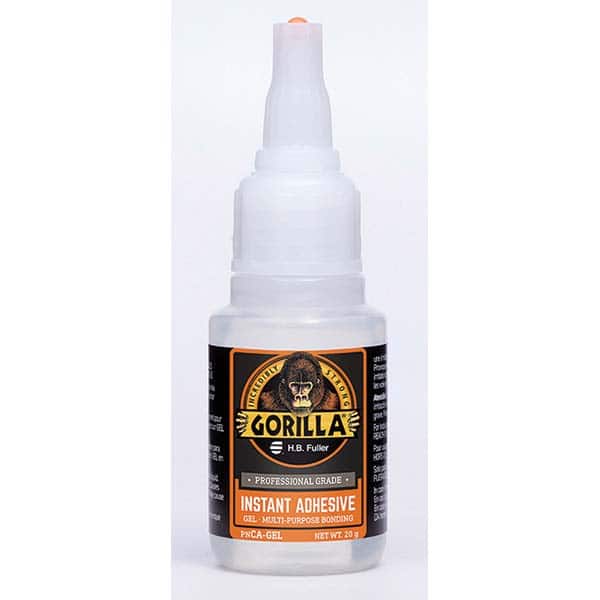 GorillaPro - Adhesive Glue: 20 g Squeeze Bottle, Clear - 13787064 - MSC  Industrial Supply