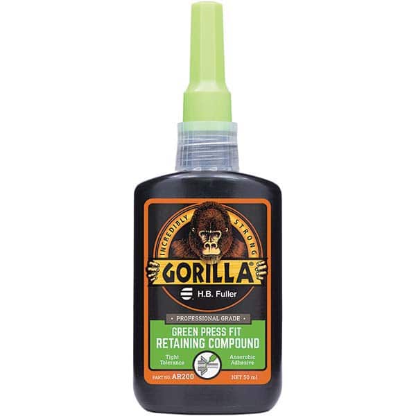 GorillaPro AR200 Retaining Compound: 50 mL Bottle, Green, Liquid 