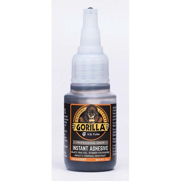 Adhesive Glue: 20 g Squeeze Bottle, Black