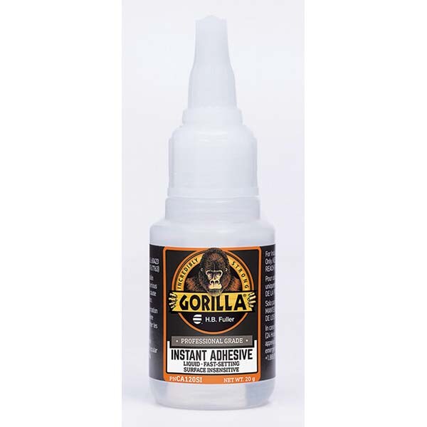 Adhesive Glue: 20 g Squeeze Bottle, Clear