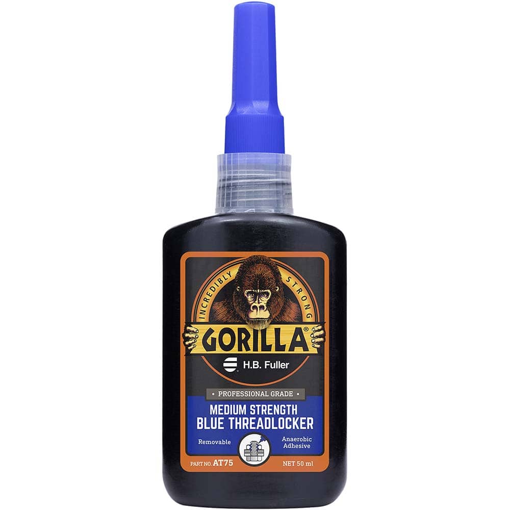 GorillaPro AT75 Threadlocker: Blue, Liquid, 50 mL, Bottle 