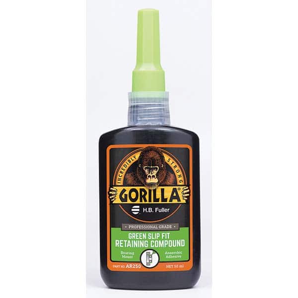 GorillaPro AR250 Retaining Compound: 50 mL Bottle, Green, Liquid 