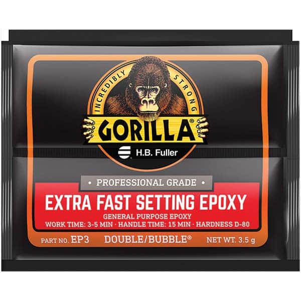 GorillaPro EP3-100 Two-Part Epoxy: 3.5 g, Foil Pack Adhesive 