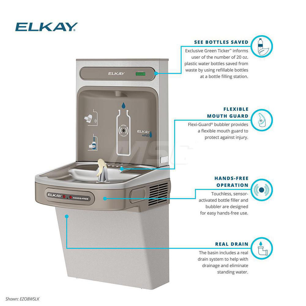 ELKAY Water Coolers & Fountains; Type Wall Mounted ; Style ADA