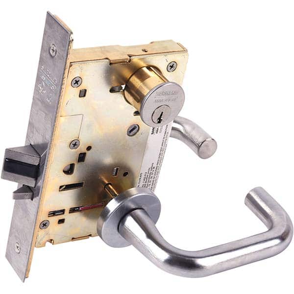 Lever Locksets; Lockset Type: Storeroom ; Key Type: Conventional ; Back Set: 2-3/4 (Inch); Material: Steel ; Door Thickness: 1-3/4 ; Finish: Satin Chrome
