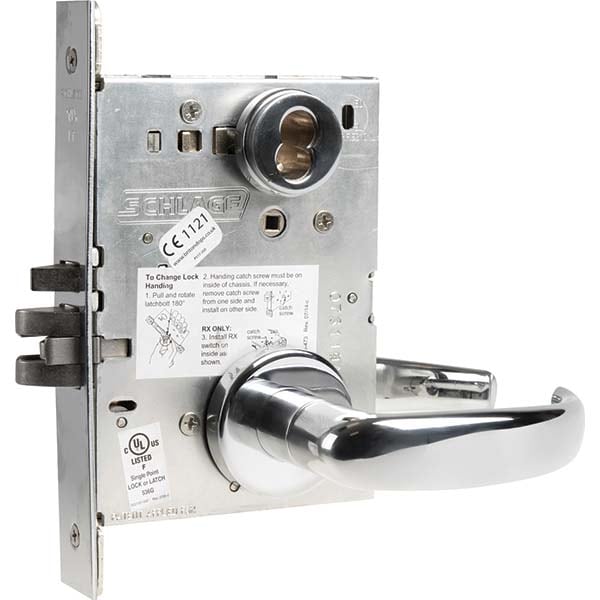 Schlage Satin Chrome 07A Entrance Mortise Lock With Deadbolt