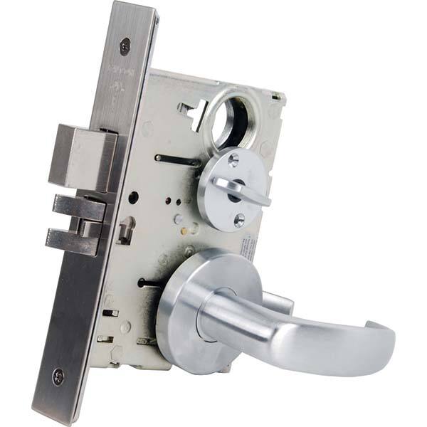 Lever Locksets; Lockset Type: Privacy ; Key Type: Conventional ; Back Set: 2-3/4 (Inch); Material: Steel ; Door Thickness: 1-3/4 ; Finish: Satin Chrome