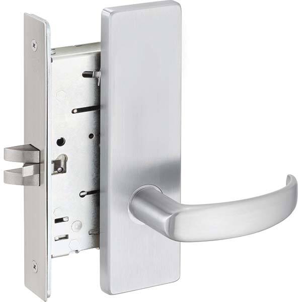 Lever Locksets; Lockset Type: Passage ; Key Type: Conventional ; Back Set: 2-3/4 (Inch); Material: Steel ; Door Thickness: 1-3/4 ; Finish: Satin Chrome