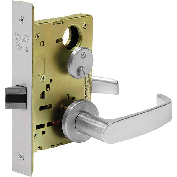 Lever Locksets; Lockset Type: Privacy ; Key Type: Conventional ; Back Set: 2-3/4 (Inch); Material: Steel ; Door Thickness: 1-3/4 ; Finish: Satin Chrome