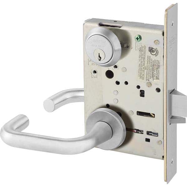 Lever Locksets; Lockset Type: Classroom ; Key Type: Conventional ; Back Set: 2-3/4 (Inch); Material: Steel ; Door Thickness: 1-3/4 ; Finish: Satin Chrome
