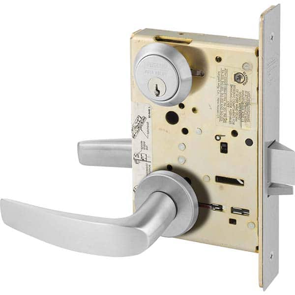 Lever Locksets; Lockset Type: Office ; Key Type: Conventional ; Back Set: 2-3/4 (Inch); Material: Steel ; Door Thickness: 1-3/4 ; Finish: Satin Chrome