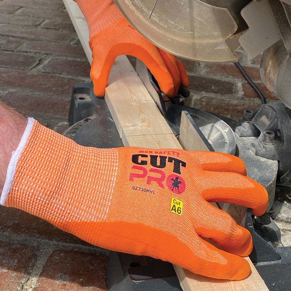 MCR Safety Cut & PunctureResistant Gloves MCR Safety 92730HV, Size