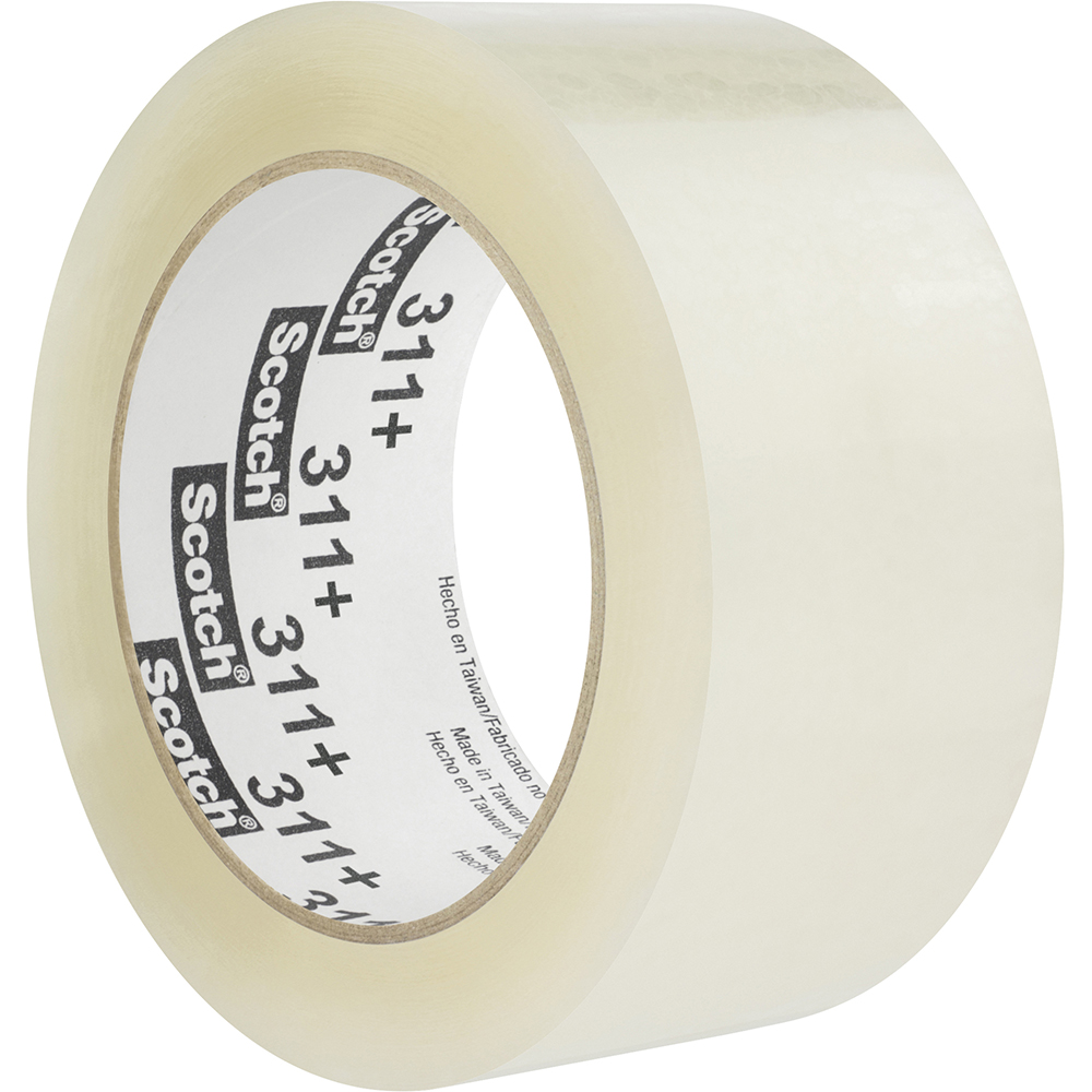 Box Sealing & Label Protection Tape; Overall Thickness: 1.1 mil; Length: 100 m; Length (yd): 100 m; Width (Inch): 48 mm; Width (mm): 48 mm; 48.00; Color: Transparent; Tensile Strength: 40 lb; Adhesive Type: Acrylic; For Use With: Scotch® Box Sealing Tape Dispenser HR80