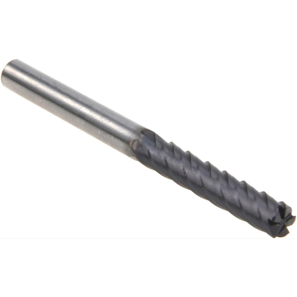 OSG | HY-PRO Corner Radius End Mill: 3/16" Dia, 15/16" LOC, 0.0150" Corner Radius, 5 Flute, Solid Carbide - 2-1/4" OAL, 3/16" Shank Dia, 40 deg