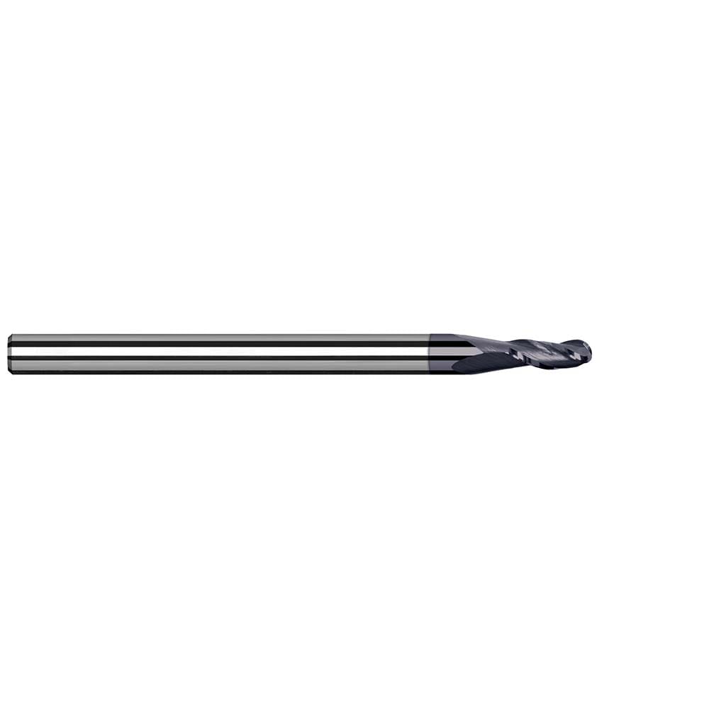 Harvey Tool 944308-C6 Ball End Mill: 0.125" Dia, 0.187" LOC, 4 Flute, Solid Carbide Image