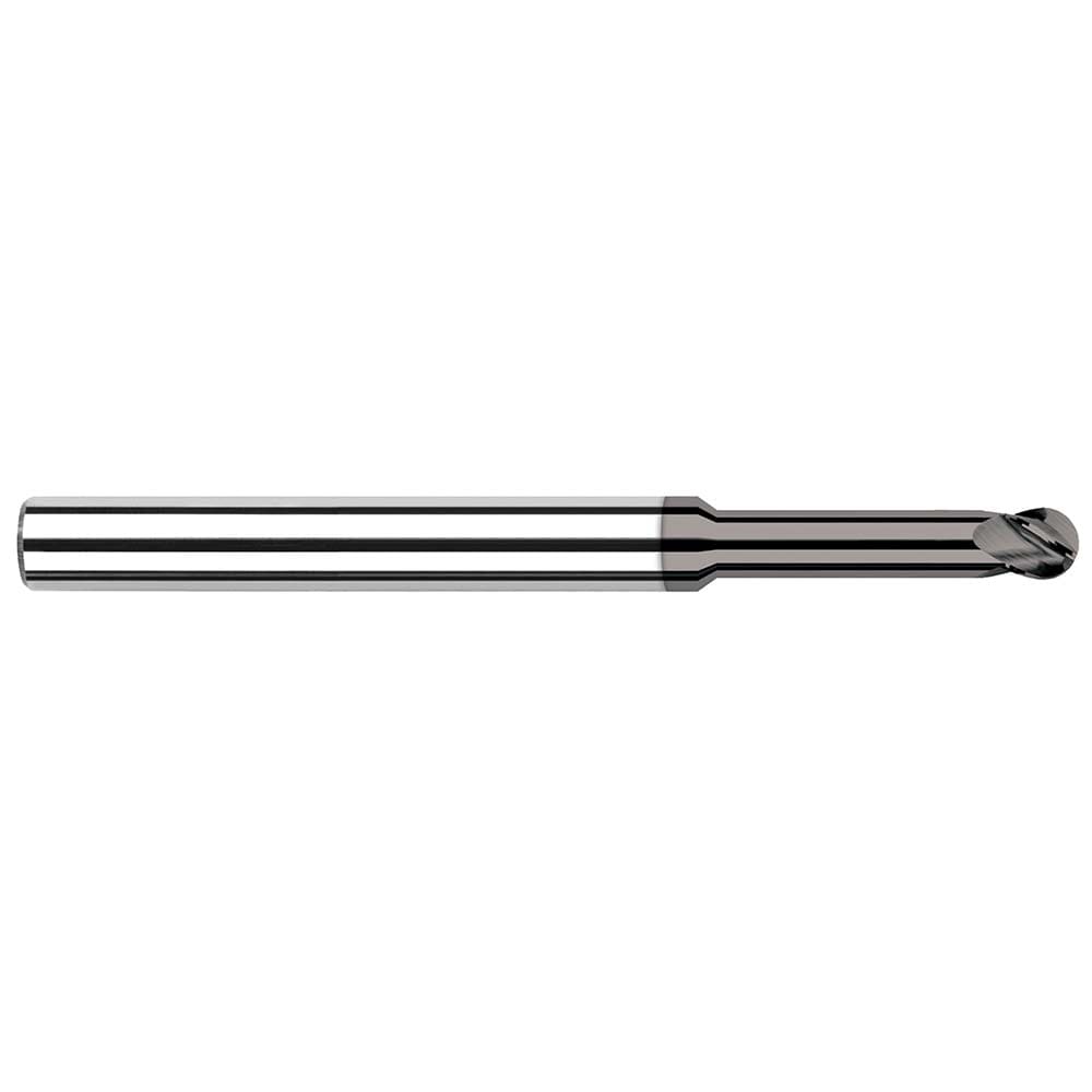 Harvey Tool 61062 Ball End Mill: 0.062" Dia, 0.093" LOC, 4 Flute, Solid Carbide Image