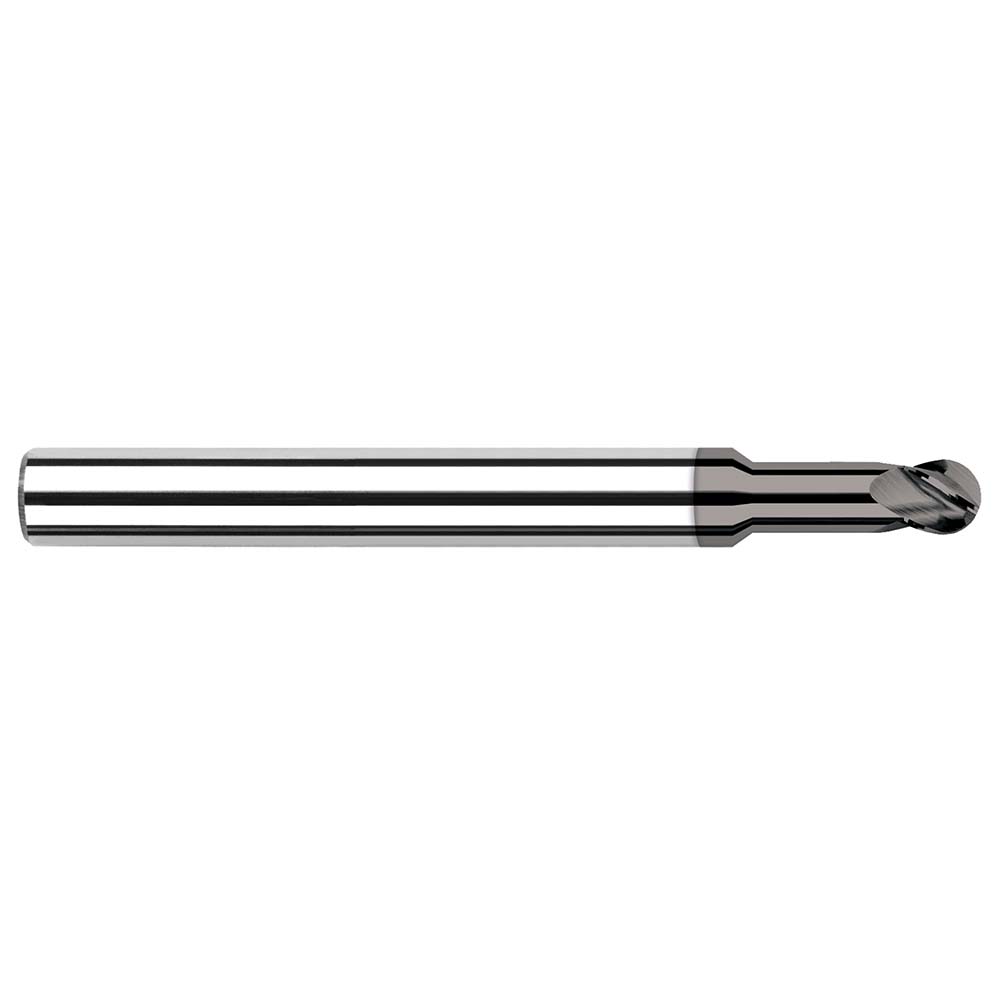Harvey Tool Ball End Mill 1/8" Dia, 3/16" LOC, 4 Flute, Solid