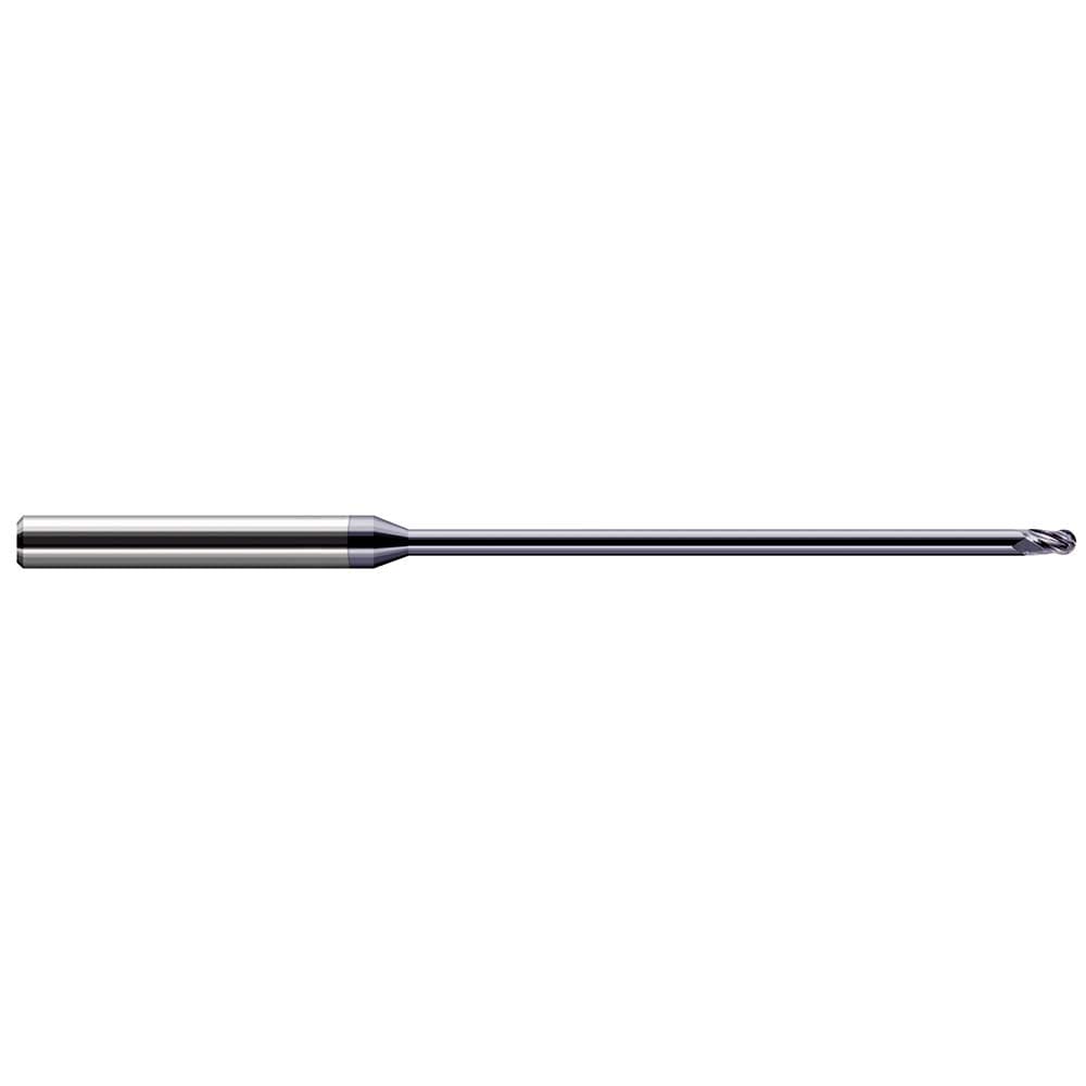 Harvey Tool 40147-C3 Ball End Mill: 0.047" Dia, 0.07" LOC, 3 Flute, Solid Carbide Image