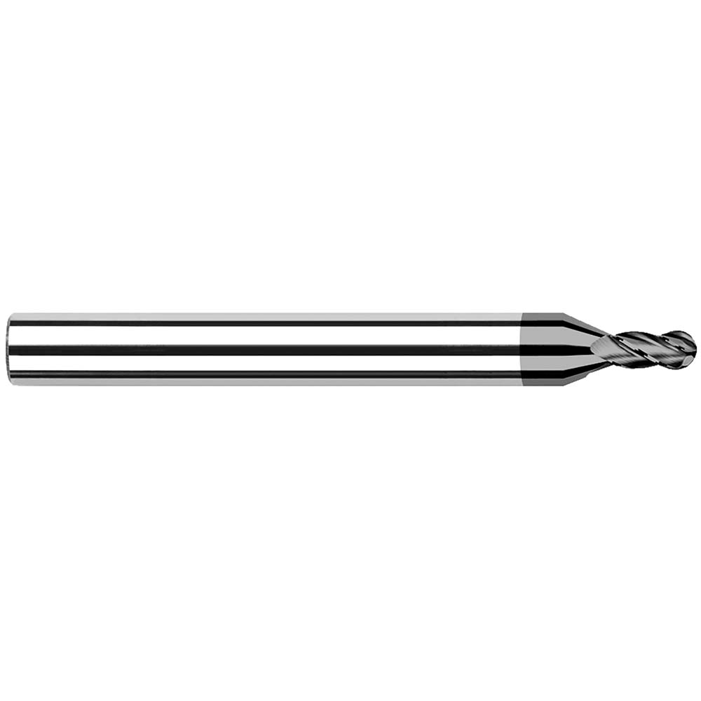 Harvey Tool Ball End Mill 1/2" Dia, 3/4" LOC, 4 Flute, Solid Carbide