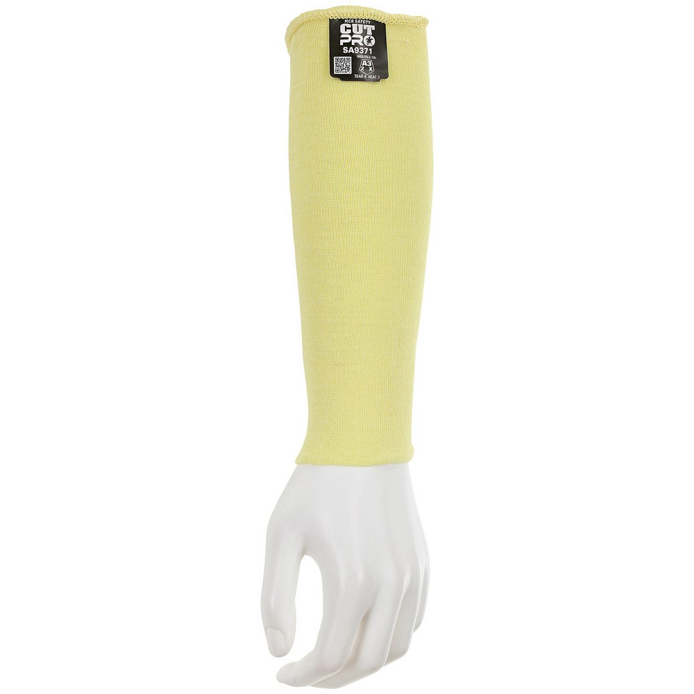Cut-Resistant Sleeves: Size Universal, Aramid, Yellow